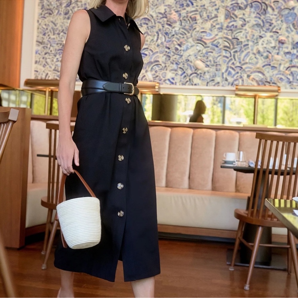Tuckernuck Black Sleeveless Button-Front Maxi Dress - Picture 2 of 7